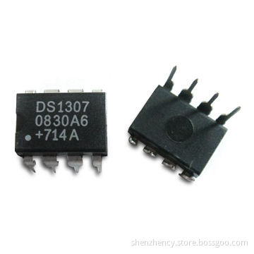 Telecom ICs/Chip-sets, DS1307N, Real Time Clock 64x8 Serial I2C RTC, RTC CLK/Calendar I2C 8-DIP